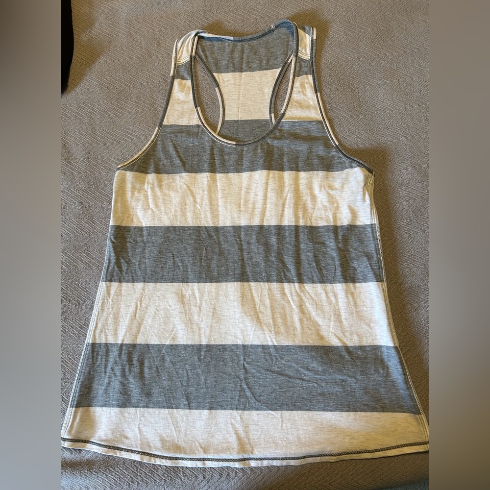 Lululemon lightweight racerback striped tank size 10